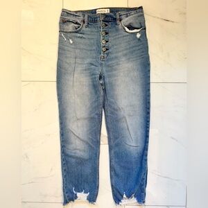 Abercrombie and Fitch ultra high rise ankle straight jeans